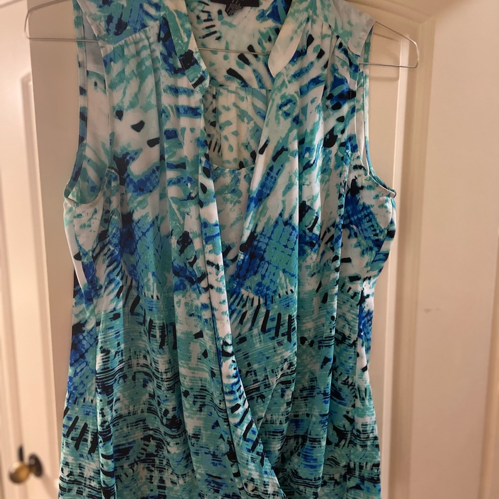 Alfani faux wrap sleeveless top